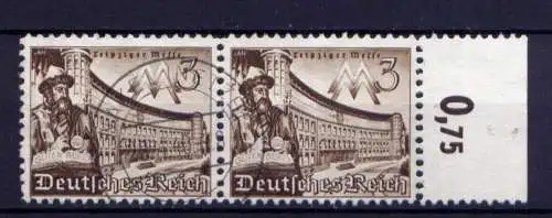 (4339) Deutsches Reich Nr.739 Paar Rand        O  gestempelt