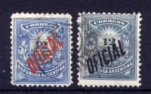 (520) Argentinien Dienst Nr.15 + 16         O  gestempelt