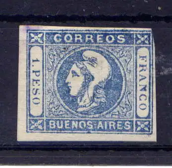 (524) Argentinien Buenos Aires Nr.10         (*)  ohne Gummierung