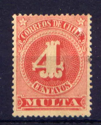 (375) Chile Porto Nr.36        (*)  ohne Gummierung