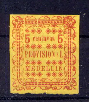 (726) Kolumbien Antioquia Nr.61        (*)  ohne Gummierung