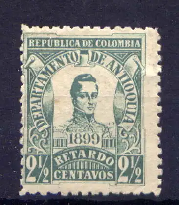 (733) Kolumbien Antioquia Nr.118        (*)  ohne Gummierung