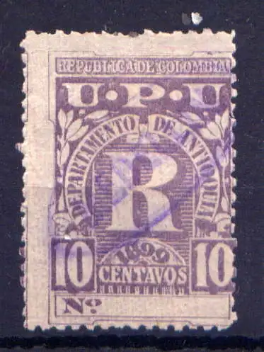 (734) Kolumbien Antioquia Nr.119        O  gestempelt