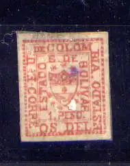 (736) Kolumbien Bolivar Nr.3        (*)  ohne Gummierung