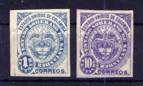 (751) Kolumbien Santander Nr.1 + 3        *  ungebraucht