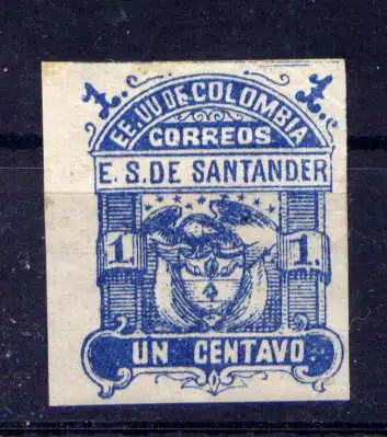 (753) Kolumbien Santander Nr.4 b        *  ungebraucht