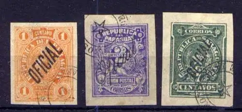 (055) Paraquay Dienst ex.Nr.1/4          O  gestempelt