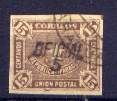 (056) Paraquay Dienst Nr.16          O  gestempelt
