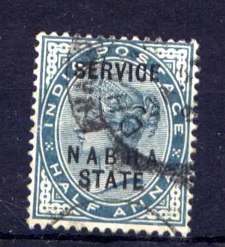 (002) Indien Nabha Dienst Nr.8           O  gestempelt