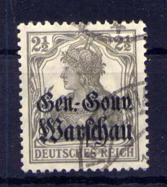 (018) Deutsche Post in Polen Nr.6          O  gestempelt