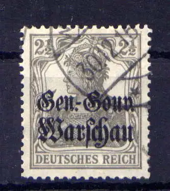 (019) Deutsche Post in Polen Nr.6          O  gestempelt