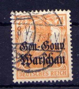(022) Deutsche Post in Polen Nr.9          O  gestempelt