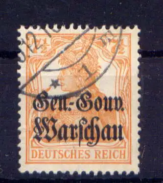 (023) Deutsche Post in Polen Nr.9          O  gestempelt