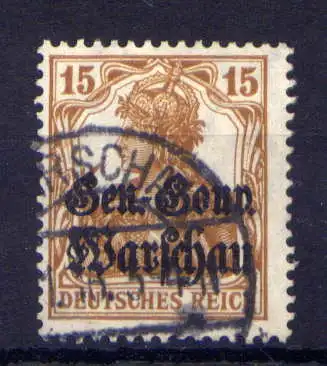 (025) Deutsche Post in Polen Nr.11          O  gestempelt