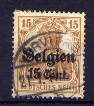 (045) Post in Belgien Nr.15        O  gestempelt