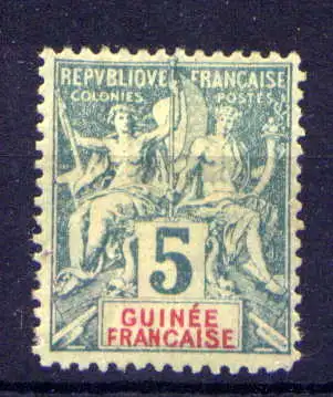 (001) Französisch - Guinea Nr.4          (*)  ohne Gummierung