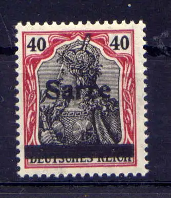 (279) Saargebiet Nr.12         *  ungebraucht