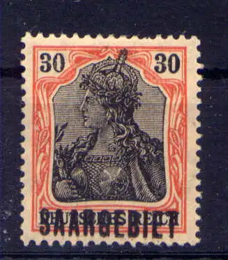 (287) Saargebiet Nr.36         *  ungebraucht