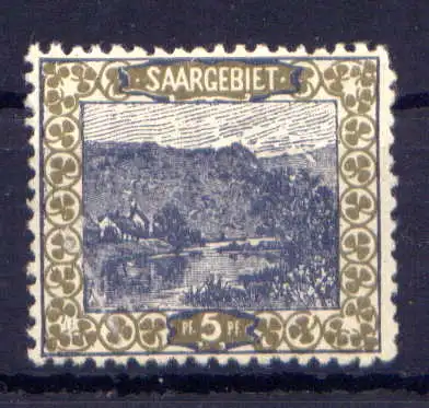(295) Saargebiet Nr.53         *  ungebraucht