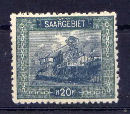 (297) Saargebiet Nr.55         *  ungebraucht