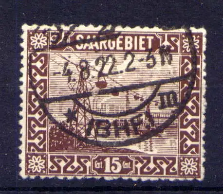 (307) Saargebiet Nr.87         O  gestempelt