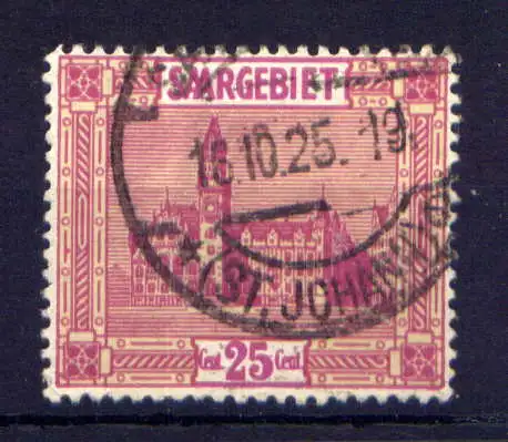 (309) Saargebiet Nr.89         O  gestempelt