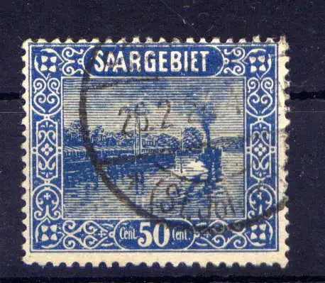 (311) Saargebiet Nr.92         O  gestempelt