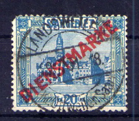 (325) Saargebiet Dienst Nr.13         O  gestempelt
