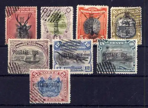 (009) Nord-Borneo Porto Nr.1/8            O  gestempelt