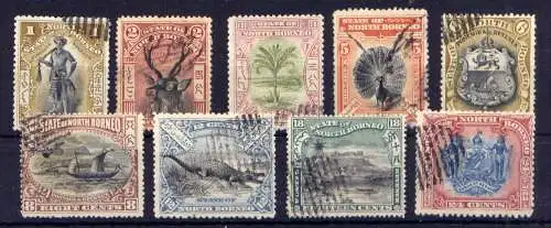 (027) Nord-Borneo Nr.69/77            O  gestempelt