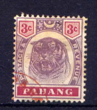 (002) Malaiische Staaten Pahang Nr.8            O  gestempelt