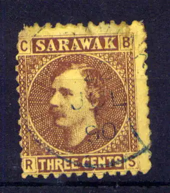 (002) Malaiische Staaten Sarawak Nr.2            O  gestempelt