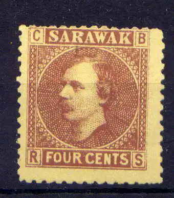 (003) Malaiische Staaten Sarawak Nr.4            (*)  ohne Gummierung
