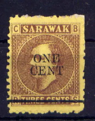 (007) Malaiische Staaten Sarawak Nr.21            (*)  ohne Gummierung
