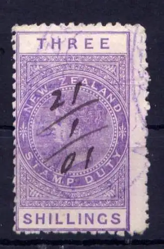 (114) Neuseeland Stempelmarke Nr.3        O  gestempelt 