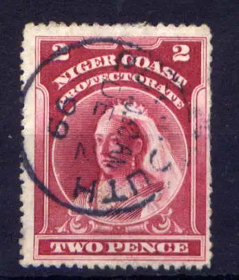 (002) Nigerküste Nr.32        O  gestempelt