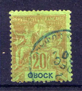 (001) Obock Nr.30           O  gestempelt