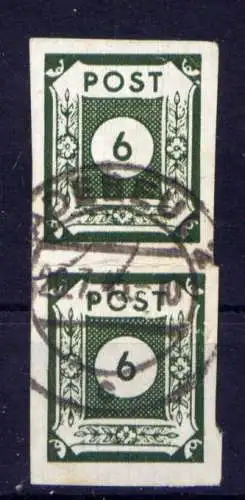 (2212) SBZ Sowjetische Besatzungszone  Nr.43 Aa Paar                 O  gestempelt