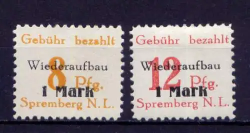 (198) Lokalausgabe Spremberg  Nr.17/8  A                   *  ungebraucht