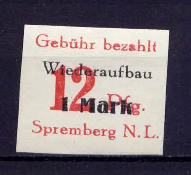 (199) Lokalausgabe Spremberg  Nr.18 B                   *  ungebraucht