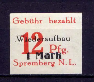 (201) Lokalausgabe Spremberg  Nr.18 B                   *  ungebraucht