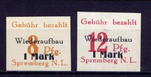 (205) Lokalausgabe Spremberg  Nr.19/20 B                   **  postfrisch