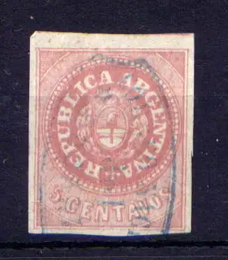 (530) Argentinien Nr.5 II      O  gestempelt