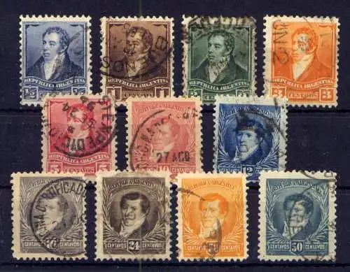 (553) Argentinien Nr.83/93         O  gestempelt