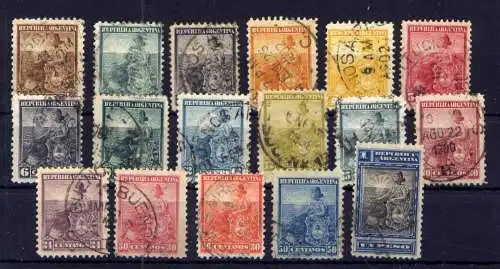 (554) Argentinien Nr.99/116         O  gestempelt