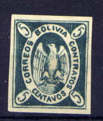 (308) Bolivien Nr.1        (*)  ohne Gummierung
