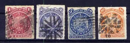 (312) Bolivien Nr.22/25        O  gestempelt