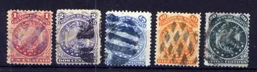 (313) Bolivien Nr.26/30        O  gestempelt
