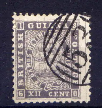 (102) Britisch - Guayana Nr.19             O  gestempelt