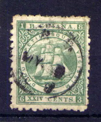 (110) Britisch - Guayana Nr.30             O  gestempelt